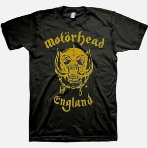 Motorhead England Gold Snaggletooth Shirt